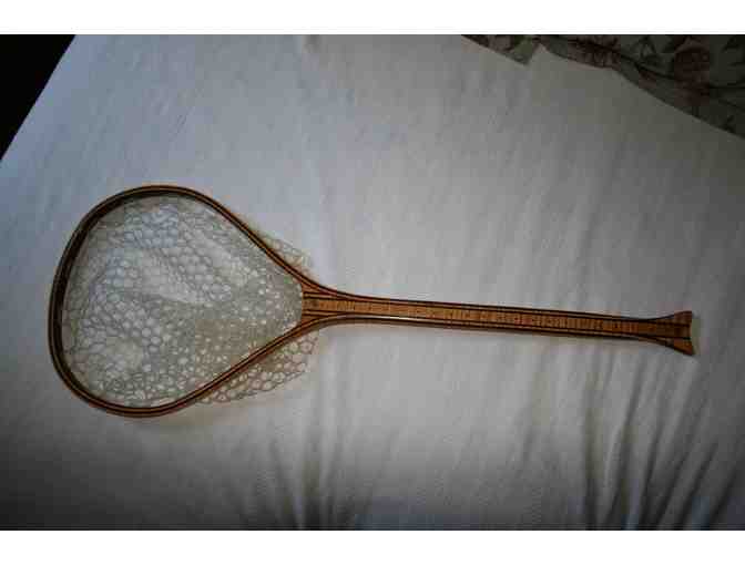 Custom Made Wooden Fishing Net with Long Handle. - Photo 1