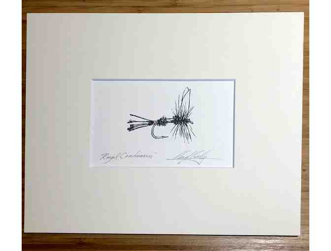 Two Prints by Lloyd Kelly featuring Royal Coachman and Black Gnat - Photo 1