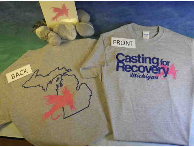 Casting for Recovery - Michigan  GRAY T-shirt, Small