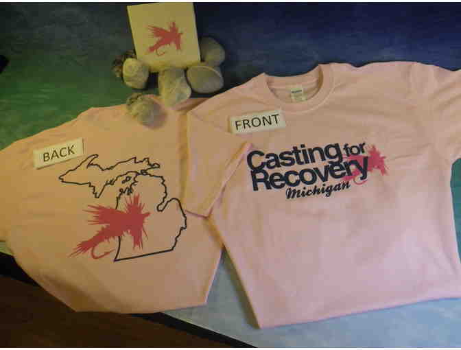 Casting for Recovery - Michigan  PINK T-shirt, 2XL
