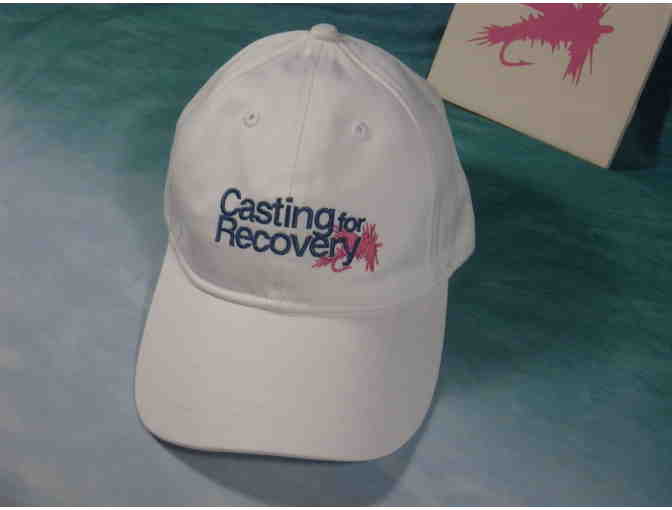 Casting for Recovery Twill Hat. White