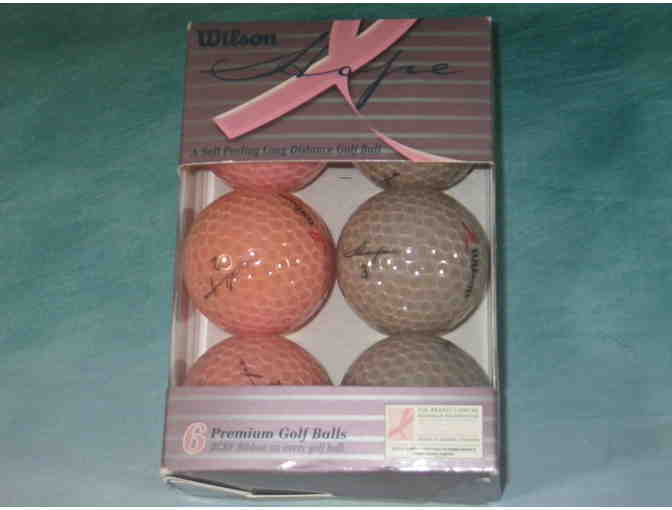 Golf: Wilson Hope Golf Balls (6), Glove, Towel, & Tees