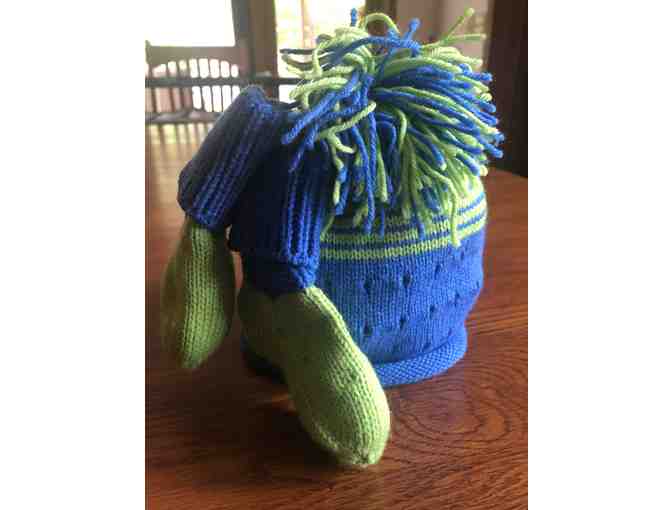 Hats that Heal - Blue/Green Newborn Hat with Booties - COFH