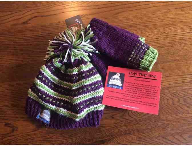 Hats that Heal - Purple/Green Kid's Hat with Gloves - COFH