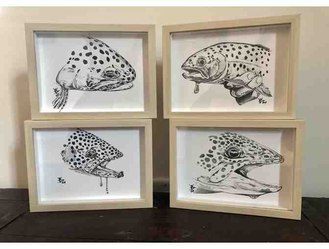 New Item! Four Framed and Hand signed Prints