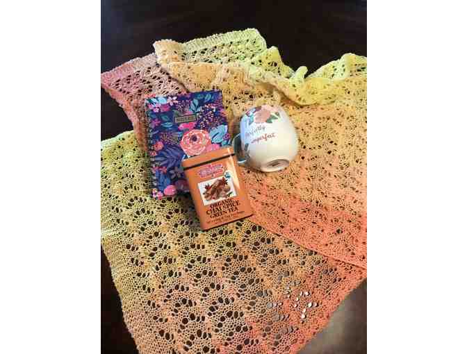 Hand-Knitted Large Rectangular Wrap/Shawl/Scarf - 60' x 21'