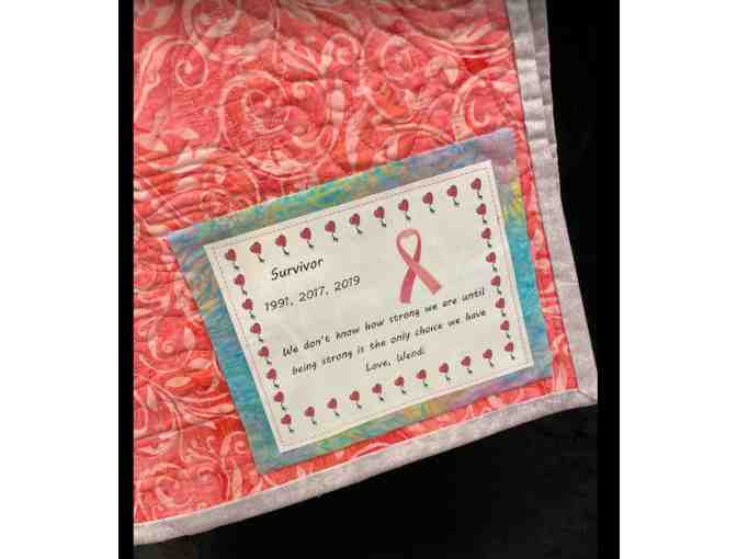 Breast Cancer Survivor Quilt - 58' x 77'
