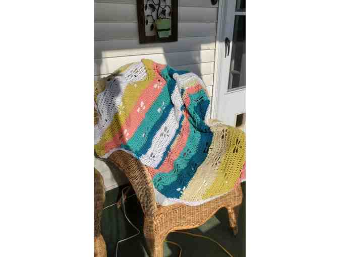 Colorful Handmade Firefly Lap Blanket