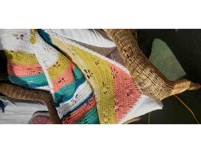 Colorful Handmade Firefly Lap Blanket