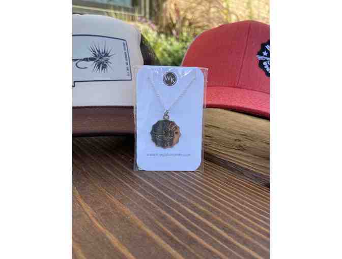 United Women On The Fly Handmade Sterling Silver Necklace + Two Trucker Hats