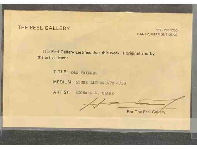 'Old Friends' - Lithograph by Richard A. Clark