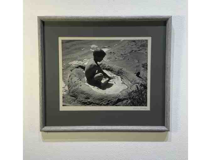 'Boy in Sand Pool' - Photograph by Luella Schroeder