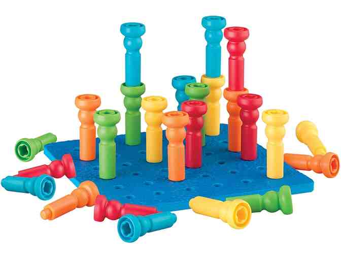 Lauri Tall-Stackers - Pegs and Pegboard Set