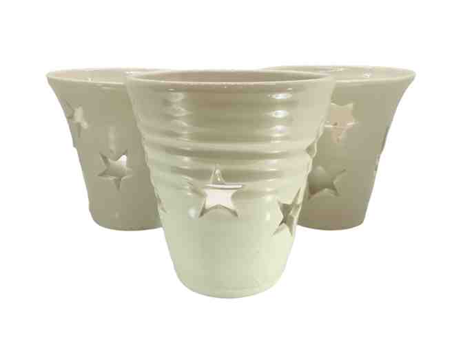 Set of 3 Porcelain Luminaries