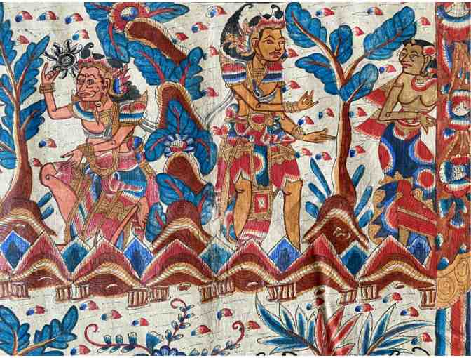 Antique Balinese Kamasan Legend Painting - Photo 2
