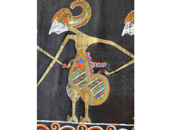 Antique Indonesian Javanese Wayang Painting