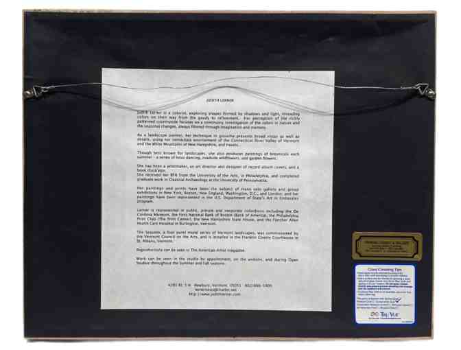 'Eggplant' - Watercolor Gouache Painting by Judith Lerner