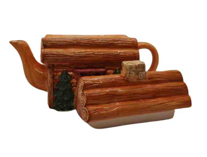Log Cabin Teapot