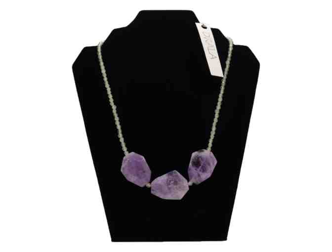 Amethyst and Peridot Necklace by Drala Stones - Photo 1