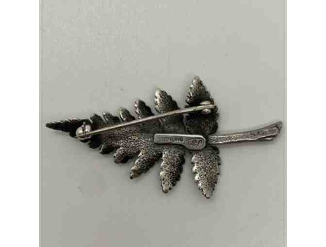 Sterling Silver Fern Brooch by Luella Schroeder