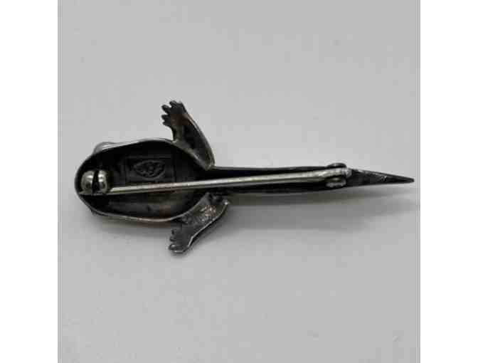Sterling Silver Tadpole Brooch by Luella Schroeder
