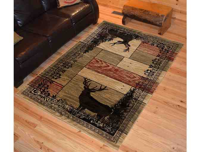 American Destination Woodgrain Elk Area Rug (8 ft. x 10 ft.)