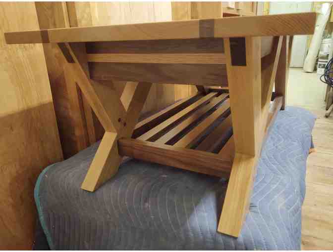 Oak and Walnut Diamond Coffee Table