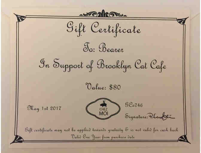 $80 Chez Moi GIft Certificate