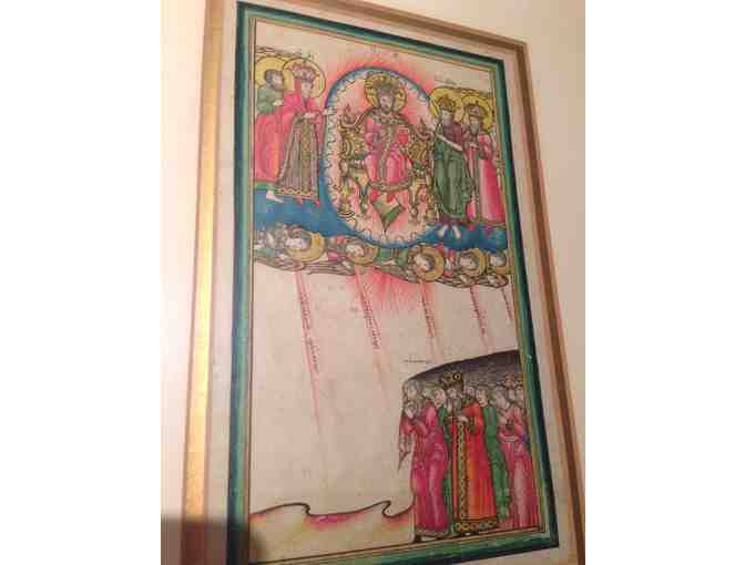 18th century Russian Orthodox hand-colored lithographs (pair) - Photo 2