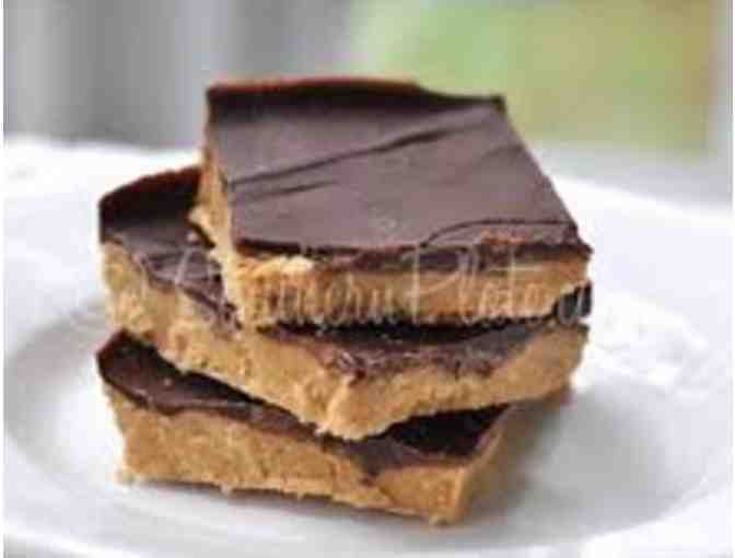 Homemade Peanut Butter Squares and Chocolate Thumbprints