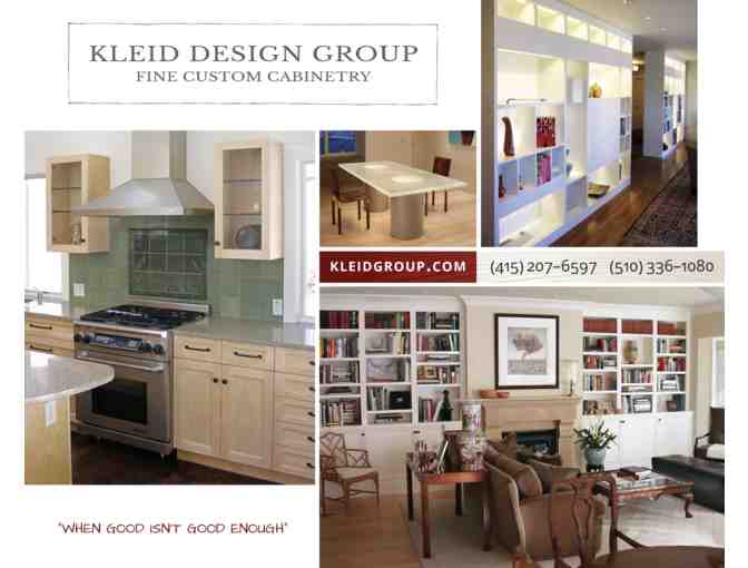 Kleid Design Group 2 Hour Custom Cabinetry Design Consultation