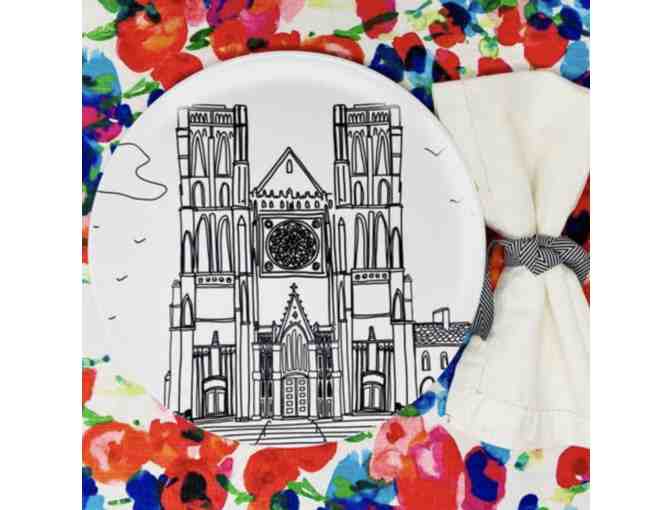 Grace Cathedral Plates (Set of 4) by Michele Bell