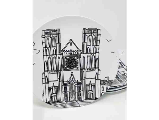 Grace Cathedral Plates (Set of 4) by Michele Bell