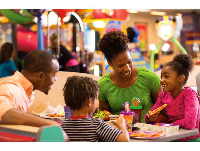 Chuck E. Cheese Food & Games: admission, pizza, drinks, and game tokens!