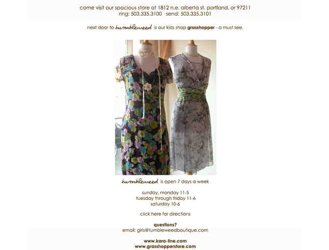 $50 Tumbleweed Gift Certificate