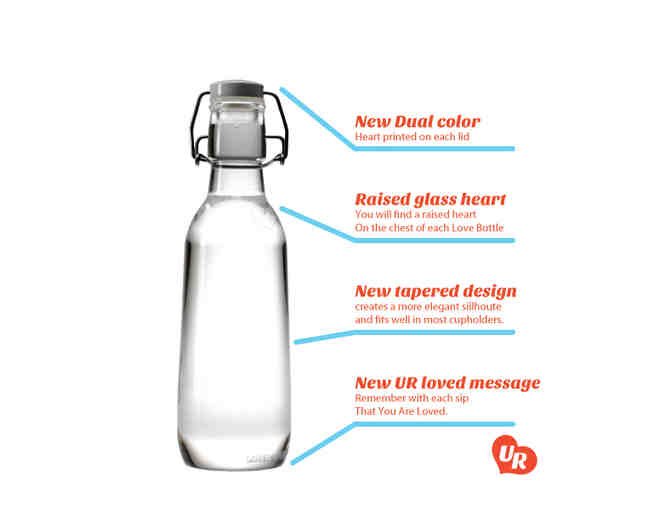 MORE BOTTLES ADDED!!! Custom Designed Catlin Gabel Glass Water Bottle