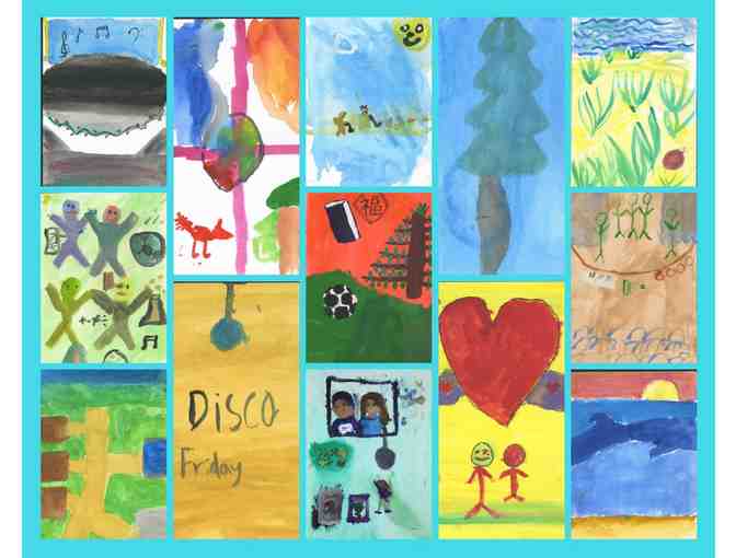 5th Grade Class Art - Notecards