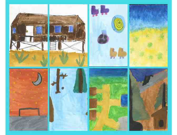5th Grade Class Art - Notecards