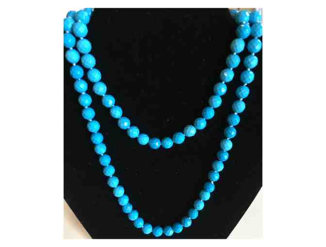 Gorgeous Turquoise Bead Necklace - 32'