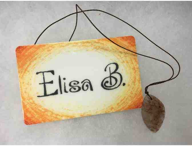 Elisa B. Shopping and Necklace
