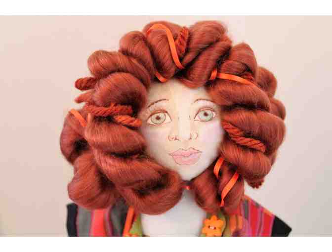 Handmade Doll, Cecily Beatrice Easterly-Shore created by Sweet Home Machipongo Designs.