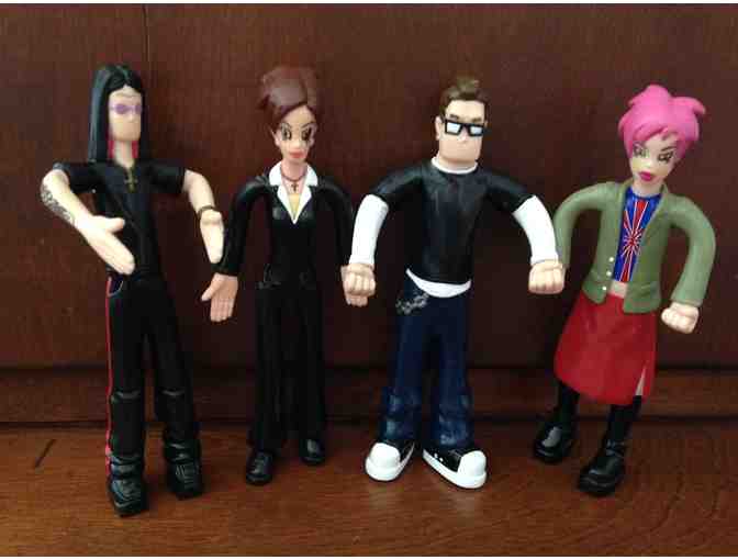 The Osbourne Family Set of 4 Bendable Action Figures