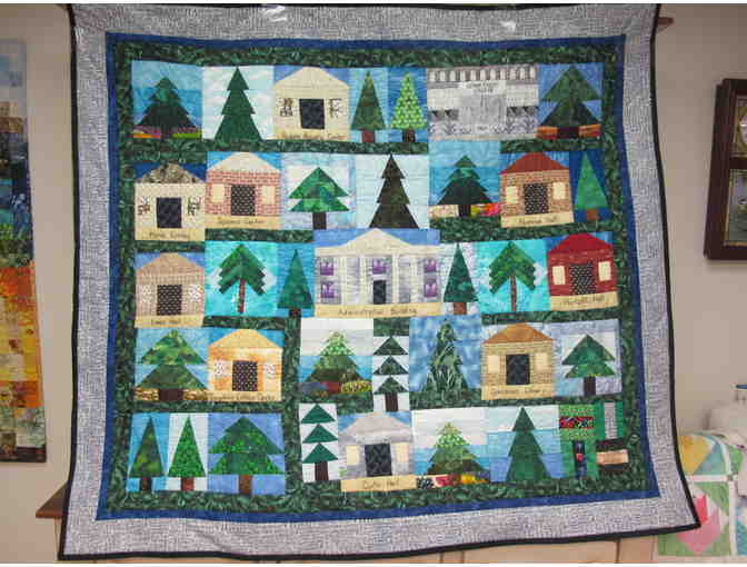 'Far Out On Cedar Crest' Handmade Wall Quilt