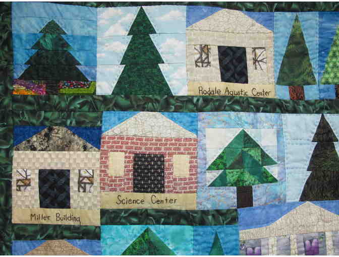'Far Out On Cedar Crest' Handmade Wall Quilt