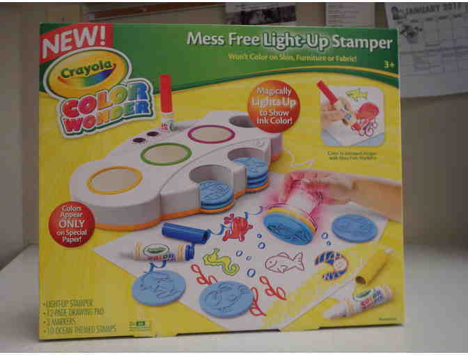 Crayola Crayon-shaped Art set & Mess Free Light up Stamp Set - Photo 1