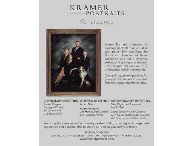 RENAISSANCE PORTRAIT Package from Kramer Portraits