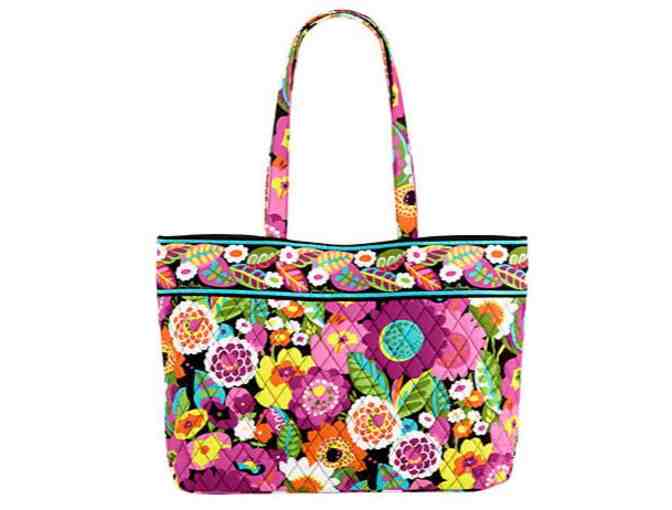 Vera Bradley East West Tote in Va Va Bloom Pattern - Photo 1