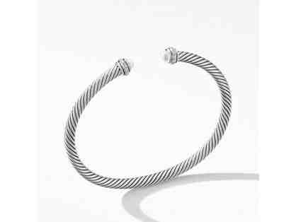 David Yurman Cable Classics Collection Bracelet with Pearls and Diamonds