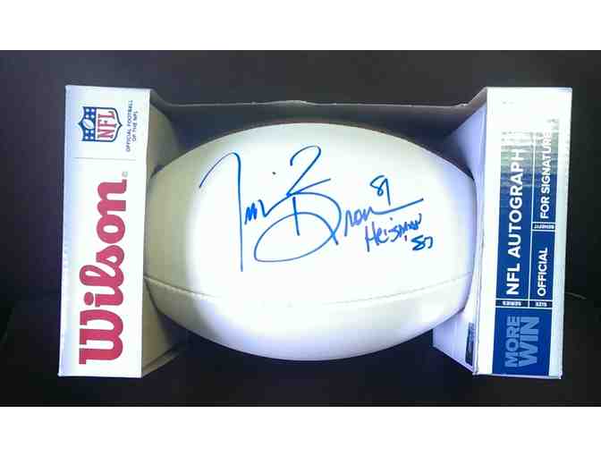 Tim Brown Signed Football