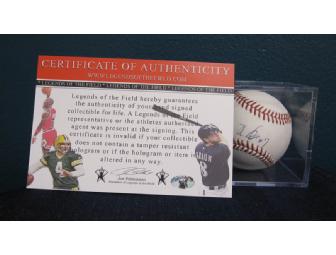 Autographed Norichika Aoki Baseball